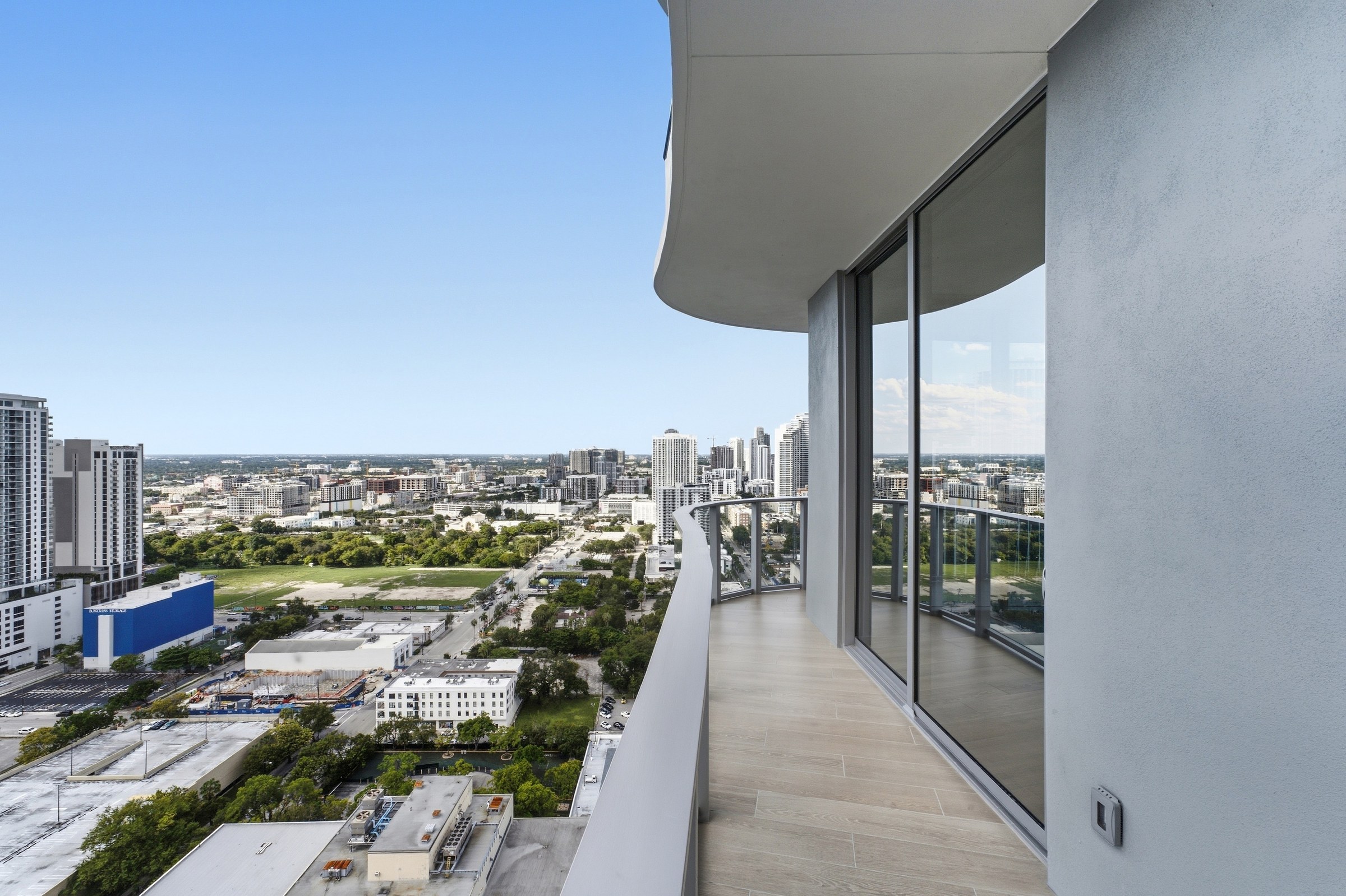 Elevated skyline and neighborhood view from floor 30