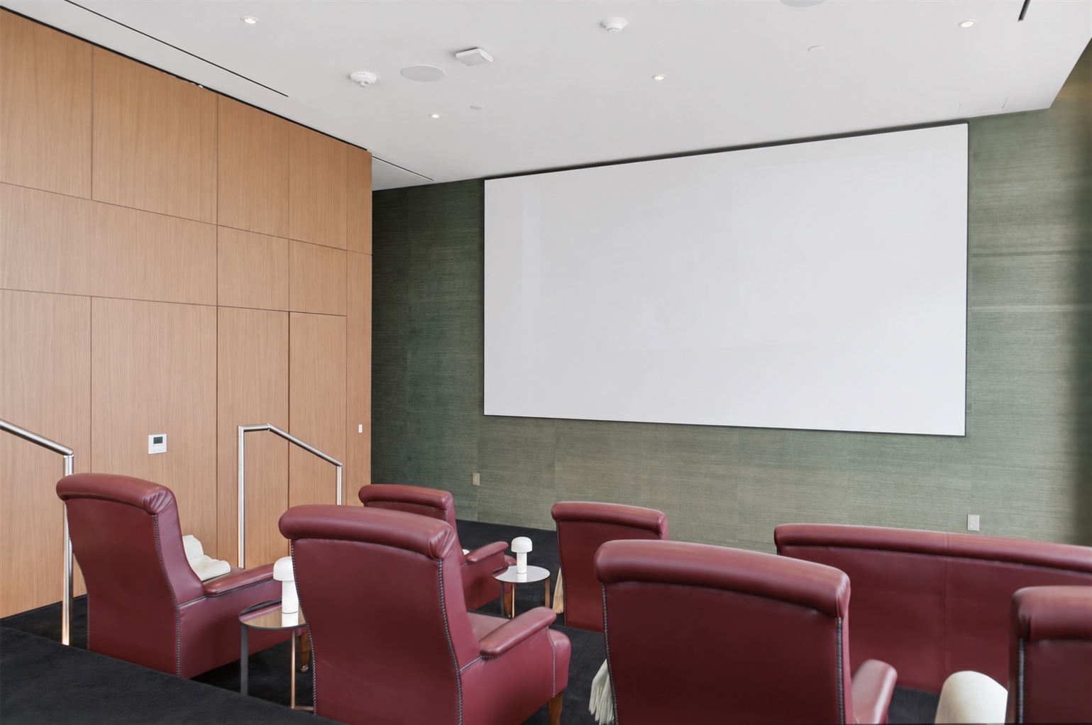 Private cinema screening room at Casa Bella Residences